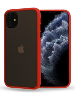 Vennus Color Button Back Cover Red (iPhone 11 Pro)