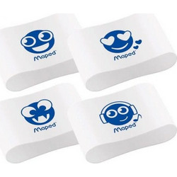 Maped Γόμα Essentials Soft Λευκή Φατσούλες 112911