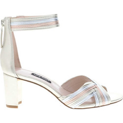 Nine West Pearl Γυναικεία Πέδιλα Πολύχρωμα με Χοντρό Ψηλό Τακούνι PEARL3