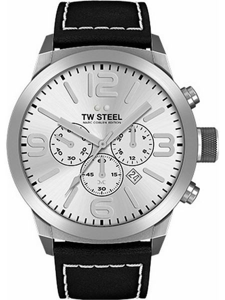 TW Steel Ανδρικό Ρολόι με Μαύρο Δερμάτινο Λουράκι TWMC60
