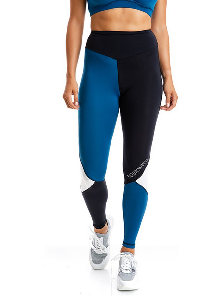 Evolution Body Γυναικείο Κολάν Μακρύ Ψηλόμεσο Μπλε 2326