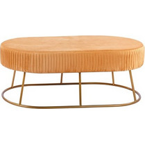 Homemarkt ΣΚΑΜΠΟ ΠΑΓΚΑΚΙ ALINAFE HM8635.09 ΑΠΟ ΧΡΥΣΟ ΒΕΛΟΥΔΟ ΜΕ ΧΡΥΣΗ ΒΑΣΗ 118Χ64Χ40,5Y εκ