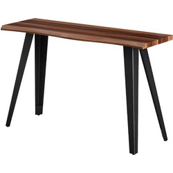 Κονσόλα Mdf/Μέταλλο χρώμα Καρυδί/Μαύρο 1417 120x40x76