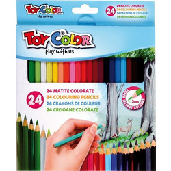 Toy Color Play With Us Ξυλομπογιές Σετ 24τμχ