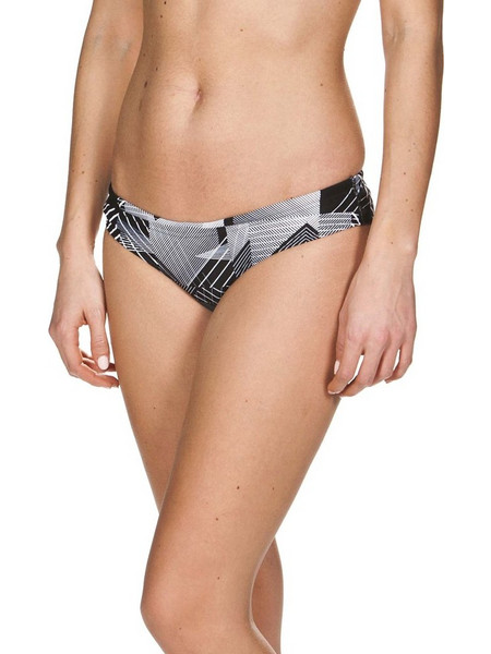 Arena Unique Brief Αθλητικό Bikini Bottom Μαύρο Λευκό 001114-500