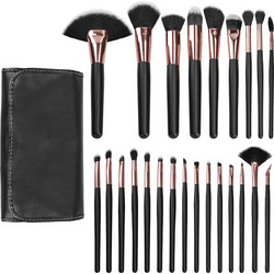 Tools For Beauty Black Σετ Πινέλα Μακιγιάζ με Θήκη 24τμχ