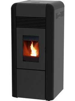 Alfa Plam Dino 27 Black Σόμπα Pellet Καλοριφέρ 27kW