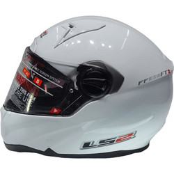 LS2 FF385.7 FT2 Single Mono White Gloss Κράνος Μηχανής Full Face 1250gr