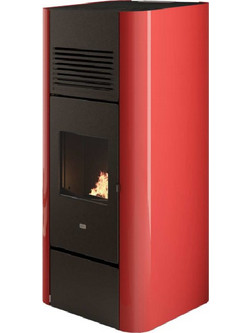 Eva Calor Adria 16C Red Σόμπα Pellet Αερόθερμη 15.4kW