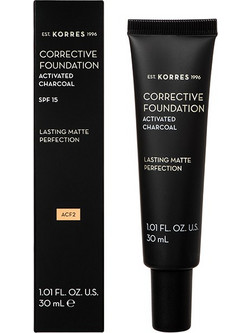 Korres Activated Charcoal Corrective ACF2 Liquid Foundation 30ml