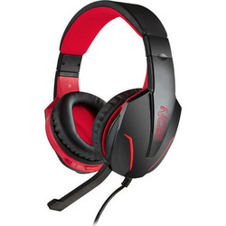 NOD Ground Pounder Gaming Headset Over Ear Black Red