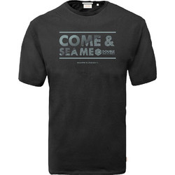 Graphic Print T-Shirt DOUBLE TS-164 Μαύρο
