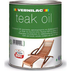 Vernilac Teak Λάδι Εμποτισμού Ξύλου Έτοιμο προς Χρήση Gloss 0.75lt