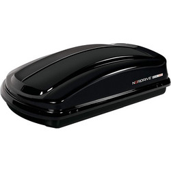 Nordrive Box Μπαγκαζιέρα Οροφής Αυτοκινήτου 330lt Μαύρη Shiny
