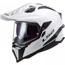 LS2 MX701 HPFC Explorer Solid White Κράνος Μηχανής On / Off 1460gr