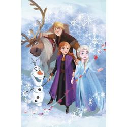 Dimcol Disney Frozen 21 Κουβέρτα Κούνιας Fleece 100x150 Γαλάζια
