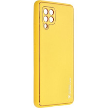 Forcell LEATHER Case for SAMSUNG Galaxy A42 5G Yellow