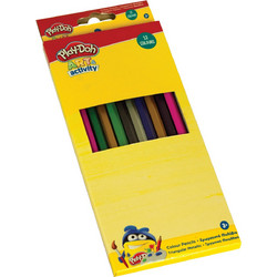 Gim Play-Doh Art & Activity Metallic Triangel Ξυλομπογιές Σετ 12τμχ