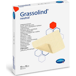 Hartmann Grassolind Γάζες με Αλοιφή 10x10cm 10τμχ
