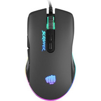 Natec Fury Scrapper Ενσύρματο Gaming Ποντίκι RGB 6400 DPI Black