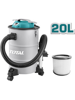 Total TAVC12201 Σκούπα Στάχτης 1200W με Κάδο 20lt