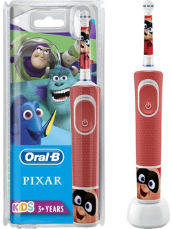 Oral-B Kids Pixar Παιδική Ηλεκτρική Οδοντόβουρτσα με Χρονομετρητή & Θήκη Ταξιδίου