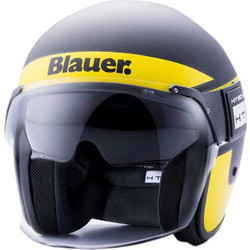 Blauer H.T. Pod Stripes H70 Black Matt/Yellow Fluo Κράνος Μηχανής Jet 1050gr