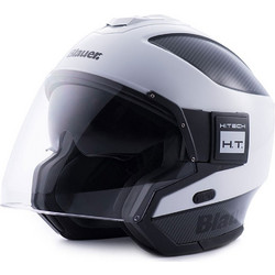 Blauer H.T. Solo H108 White / Carbon / Black Glossy Κράνος Μηχανής Jet 1450gr