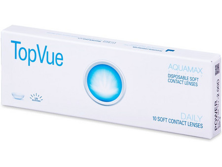 Aquamax Τopvue Daily Ημερήσιοι Φακοί Επαφής Υδρογέλης με Φίλτρο UV 10τμχ
