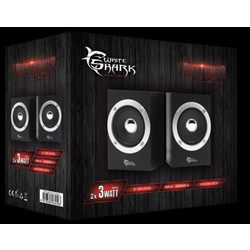 White Shark Rhythmus Ηχεία Υπολογιστή 2.0 6W Black