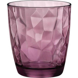 Bormioli Rocco Σετ Ποτήρια Νερού Γυάλινα Rock Purple 300ml 6τμχ 00.10174
