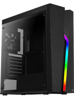 Aerocool Bolt Gaming Midi Tower Κουτί Υπολογιστή RGB με Πλαϊνό Παράθυρο