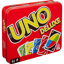 Mattel UNO Deluxe Tin Επιτραπέζιο Παιχνίδι για 7+ Ετών για 2-10 Παίκτες