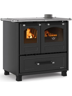 La Nordica Family 4.5 Black Μαντεμένια Ξυλόσομπα με Φούρνο 7.5kW