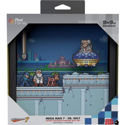 Pixel Frames - Mega Man 7 - Dr. Wily 9x9 inches