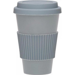 Polo Ποτήρι Bamboo με Καπάκι Γκρι 915055-00