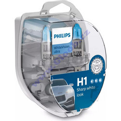 Philips H1 White Vision Ultra Xenon 12V 55W 2τμχ