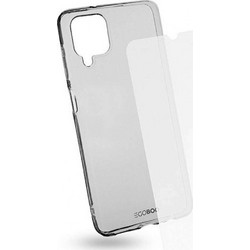 Θήκη & Γυαλί Προστασίας Για Galaxy A12 (Σετ 2Τμχ) SA12TPUTRANGL Clear Egoboo