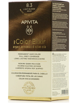 Apivita My Color Elixir 8.3 Ξανθό Ανοιχτό Χρυσό Μόνιμη Βαφή Μαλλιών 50ml
