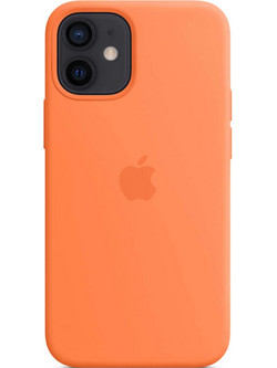 Apple Silicone Case with MagSafe Kumquat (iPhone 12 mini)