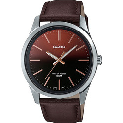Casio Standard Ανδρικό Ρολόι με Καφέ Δερμάτινο Λουράκι MTP-E180L-5AVEF