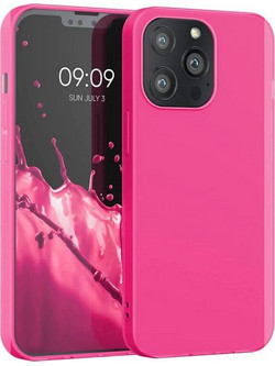 Θήκη ματ TPU σιλικονη μαλακή πίσω κάλυμμα για APPLE 13 PRO - ΦΟΥΞΙΑ (OEM)