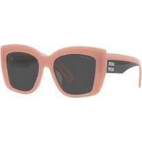 Miu Miu MU 04WS 06X5S0 Γυναικεία Γυαλιά Ηλίου Cat Eye Κοκάλινα Μπεζ με Γκρι Polarized Φακό
