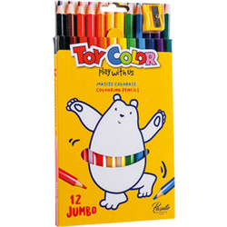 Toy Color Play With Us Jumbo Ξυλομπογιές Σετ 12τμχ