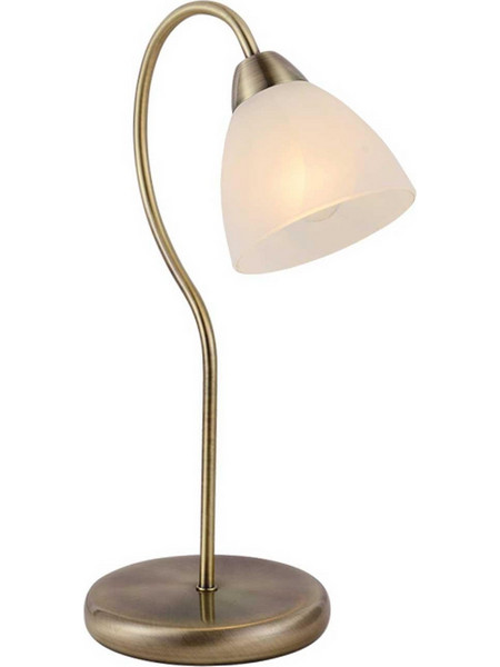 Aca DLX7391TBR Πορτατίφ E14 Λευκό Bronze Φ16xΥ41cm