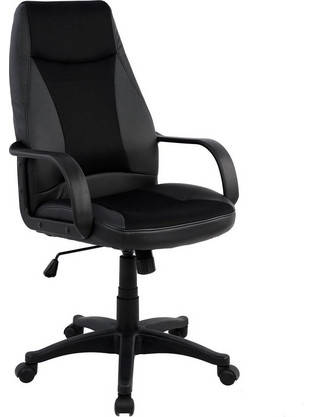 HomeMarkt Καρέκλα Gaming Δερματίνης Μαύρη HM1001.01
