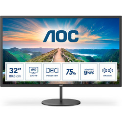 AOC V4 Q32V4 IPS Monitor 31.5" 2560x1440 QHD 75Hz 4ms