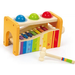 Hape Ξύλινος Πάγκος με Ξυλόφωνο & Μπάλες Early Melodies 12+ Μηνών