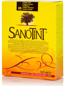 Sanotint Classic 05 Καστανό Χρυσαφί Φυτική Ημιμόνιμη Βαφή Μαλλιών Χωρίς Αμμωνία 125ml