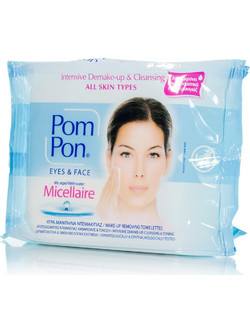 Pom Pon Eyes & Face Micellaire Μαντηλάκια Ντεμακιγιάζ 20τμχ